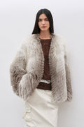 Yukino Dream Imported Colorful Fox Fur Coat from Finland-1