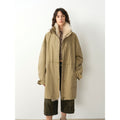 Fireladyfur Women's Detachable Goose Down Parka "Cool Denim"-0
