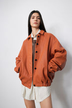 Heavy Wash Waxed Sheepskin Jacket Genuine Leather Outerwear "Sydney Reincarnation" "Sydney Reincarnation"-5