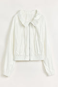 "Front Page Daily" drawstring raglan sleeve straight collar jacket summer-5