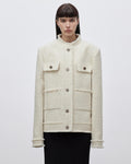 Heavy wool wool edged exquisite high-end small fragrant style jacket for women-0