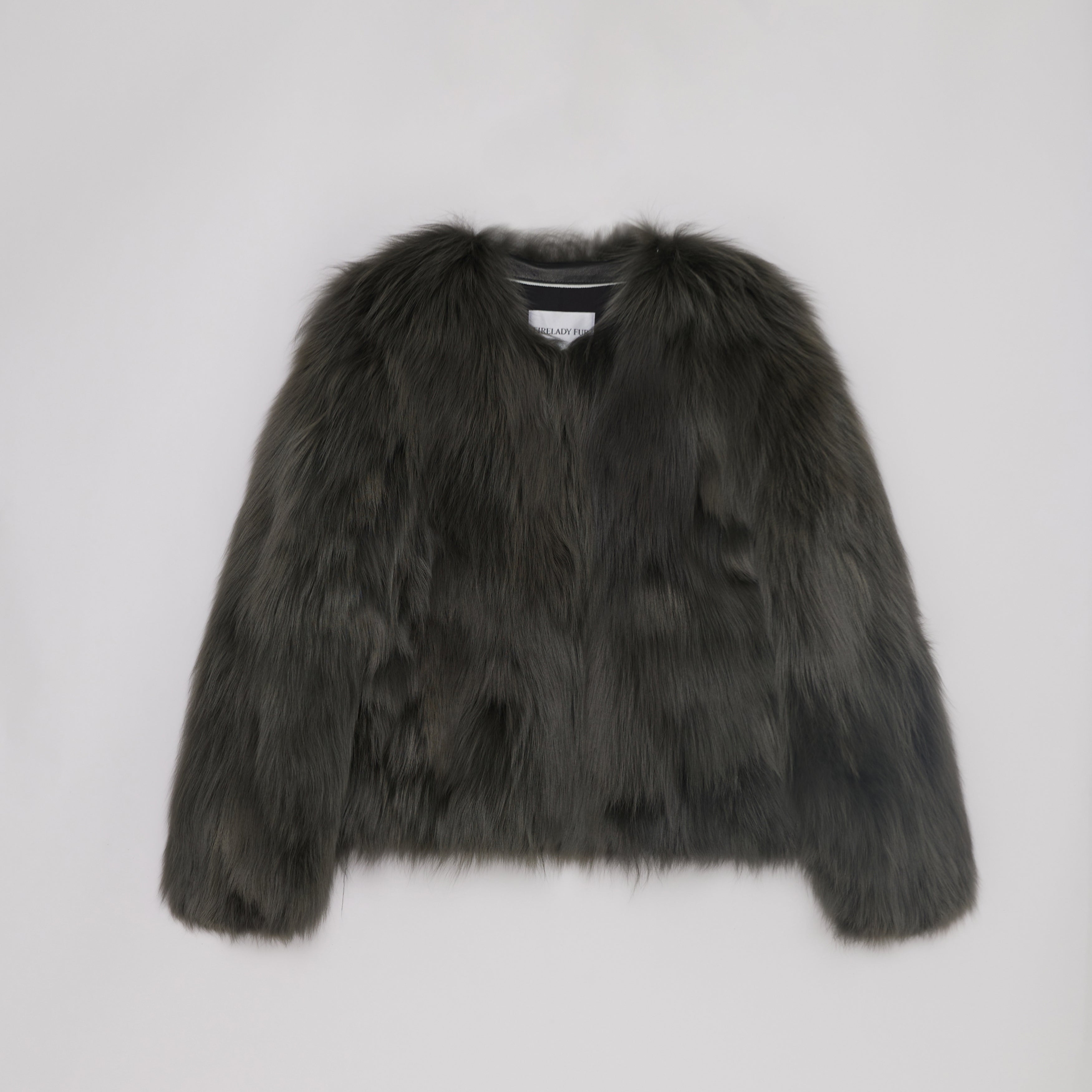 Fireladyfur Women's Fur Coat | Genuine Finnish Fox Fur"Reed Flower"-6