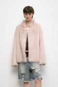 "Heartbeat Mark" Tuscany sheepskin women's short fur coat-4
