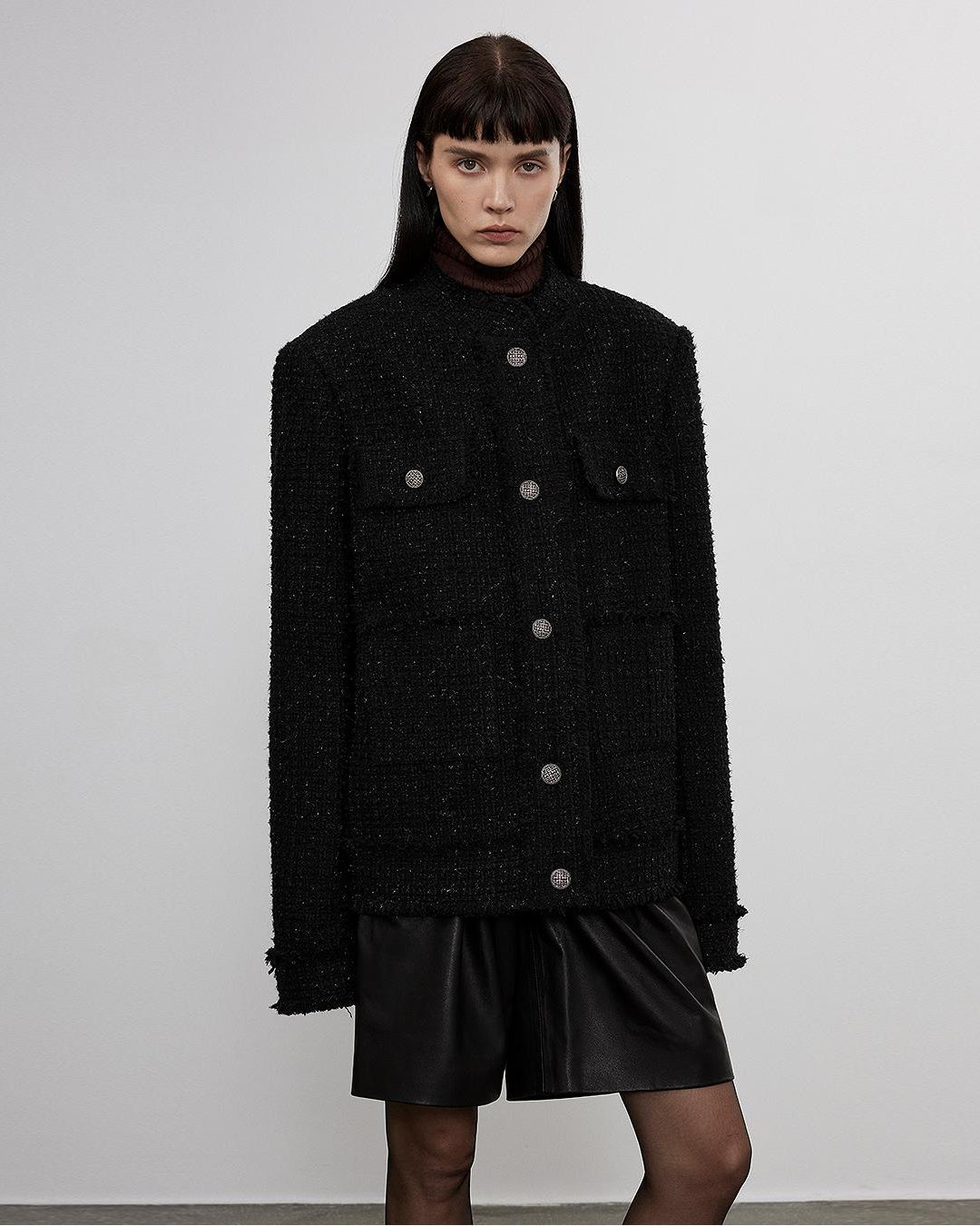 Heavy wool wool edged exquisite high-end small fragrant style jacket for women-1