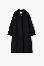 "Dream of Champs Elysees" riveted lapel wool coat women's autumn and winter coat-5