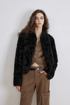 Fireladyfur Women's Tuscan Sheepskin Coat“Morning Mist Fairy”-1