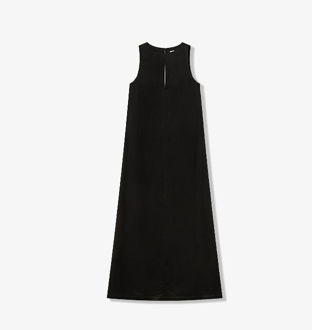 Fireladyfur Women's Imported Acetate Wool A-Line Dress"Corridor Stride"