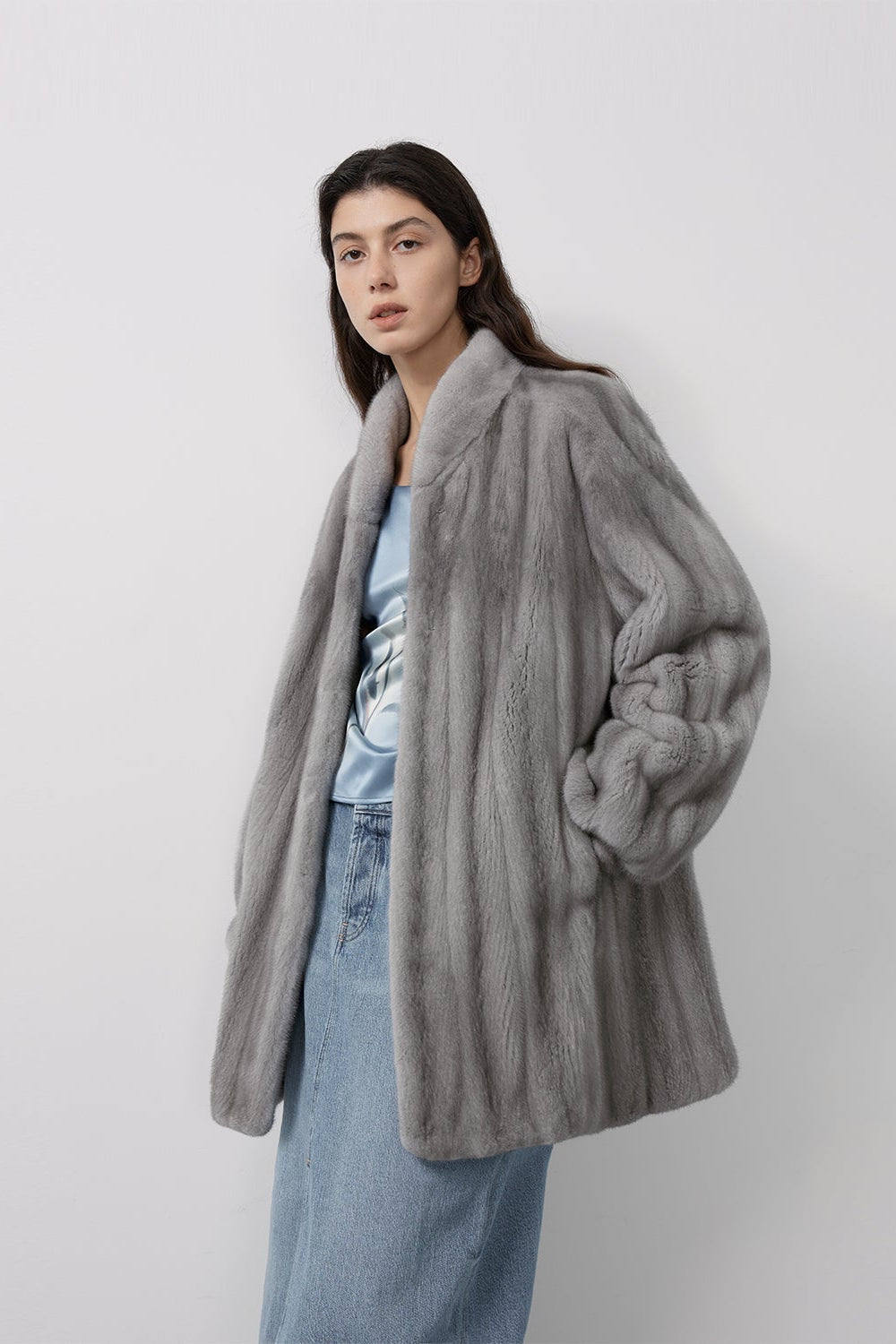 Meteor Variations Sable Fur Coat Women-1
