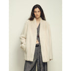 Firelady Fur Imported Kopenhagen Purple-Label Female Mink Full-Skin Woven V-Neck Fur Coat “Fairy Mountain Dew”-2