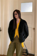 Fireladyfur Women's Pink Tuscan Sheepskin Coat“Babylon Phantom Nights”-7