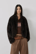 Fireladyfur Women's Tuscan Sheepskin Coat“Morning Mist Fairy”-3