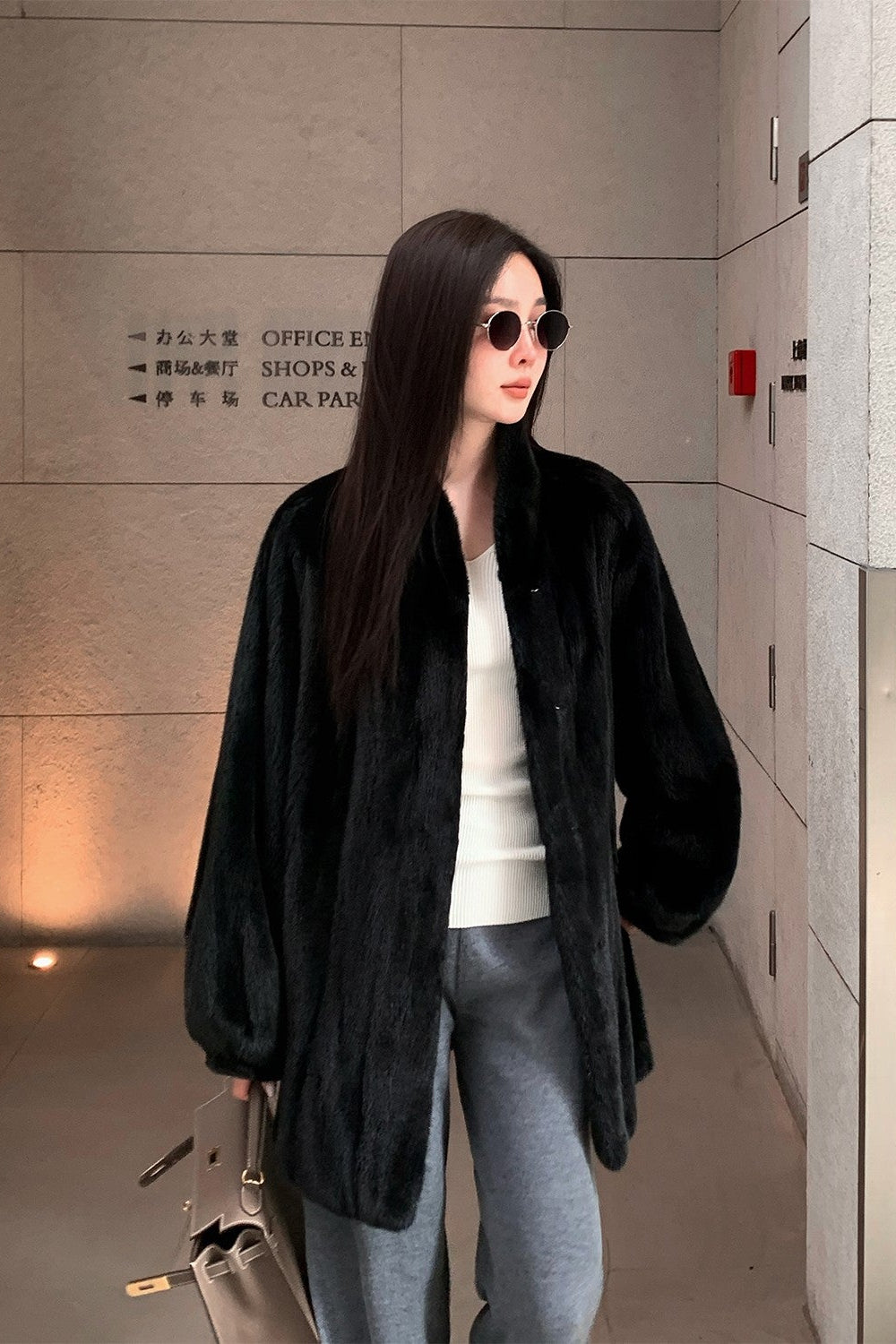 Meteor Variations Sable Fur Coat Women-3