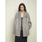 Firelady Fur Imported Kopenhagen Purple-Label Female Mink Full-Skin Woven V-Neck Fur Coat “Fairy Mountain Dew”-3
