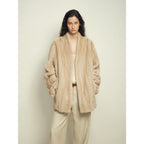 Firelady Fur Imported Kopenhagen Purple-Label Female Mink Full-Skin Woven V-Neck Fur Coat “Fairy Mountain Dew”-4