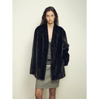 Firelady Fur Imported Kopenhagen Purple-Label Female Mink Full-Skin Woven V-Neck Fur Coat “Fairy Mountain Dew”-5