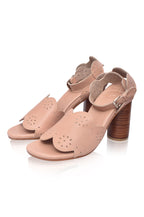 Sakura Block Heel Leather Sandals (Sz. 7)-3