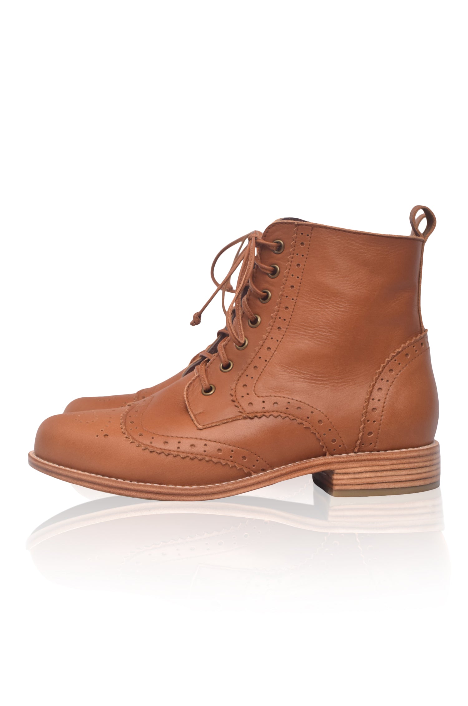 Salstice Brogue Leather Boots-3