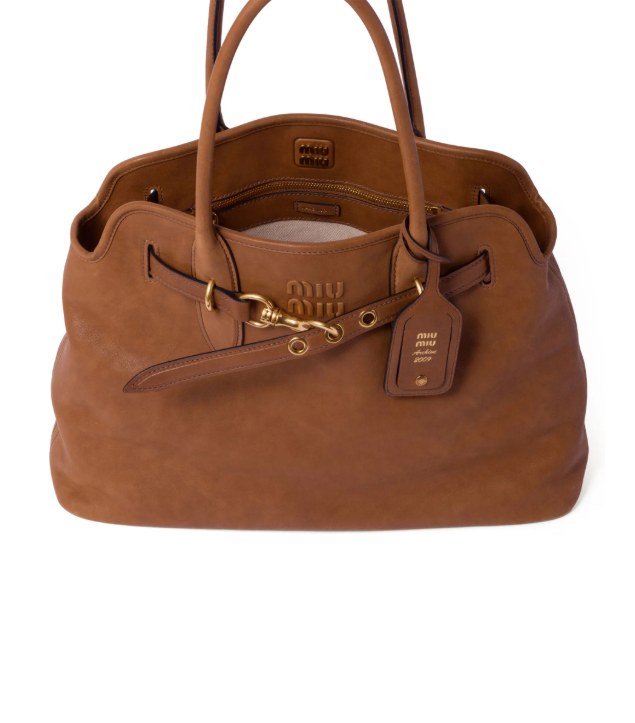 Miu Miu Aventure nappa leather bag