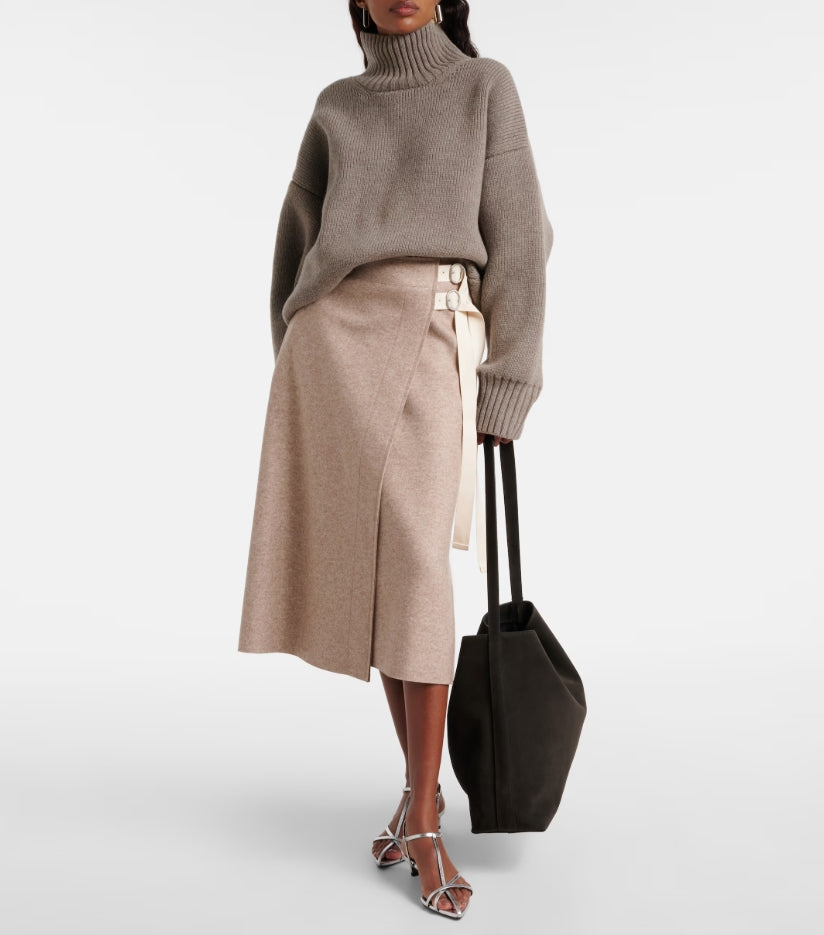 Aesther Ekme Sac Large suede bucket bag