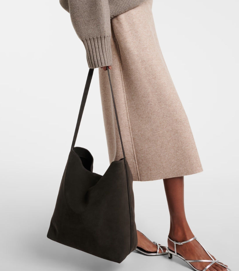 Aesther Ekme Sac Large suede bucket bag