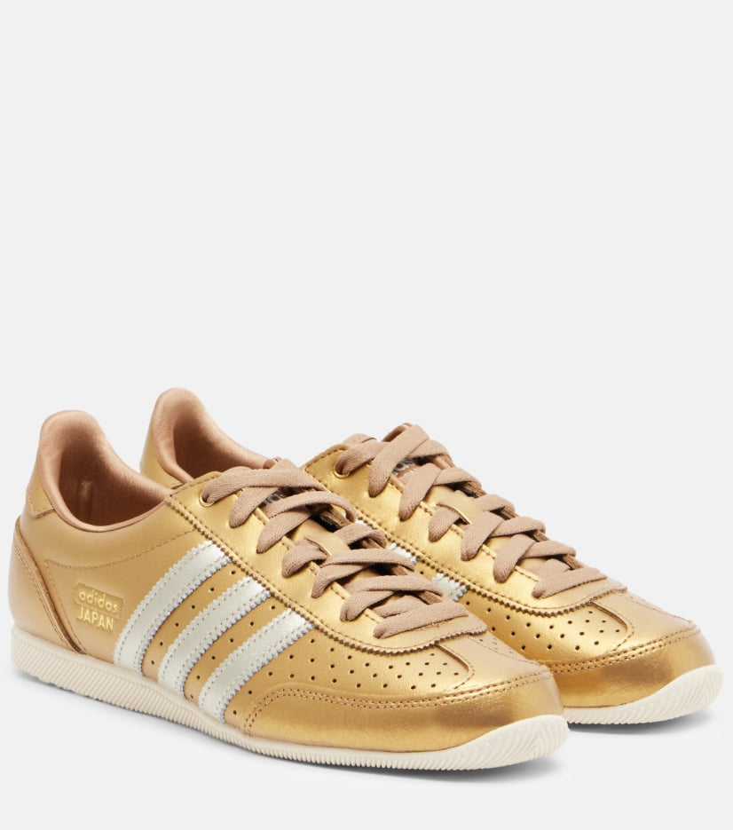 Adidas Japan metallic leather sneakers