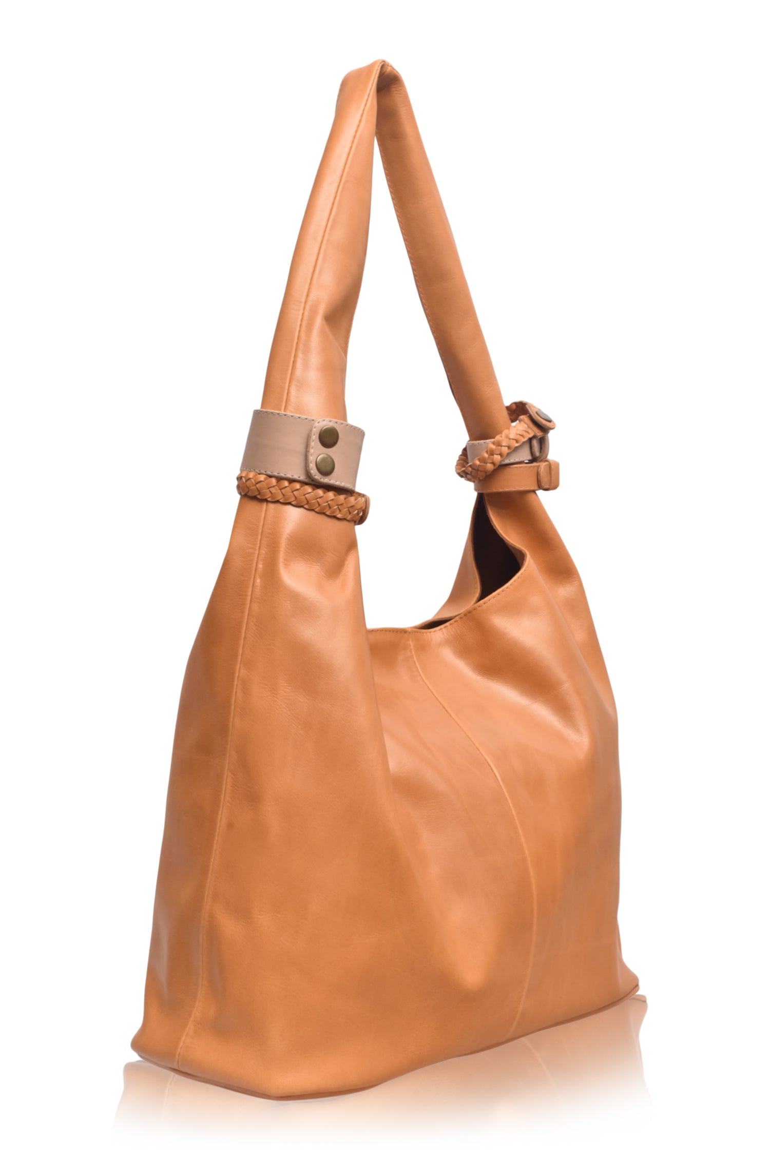 Serendipity Slouchy Leather Tote Bag-3