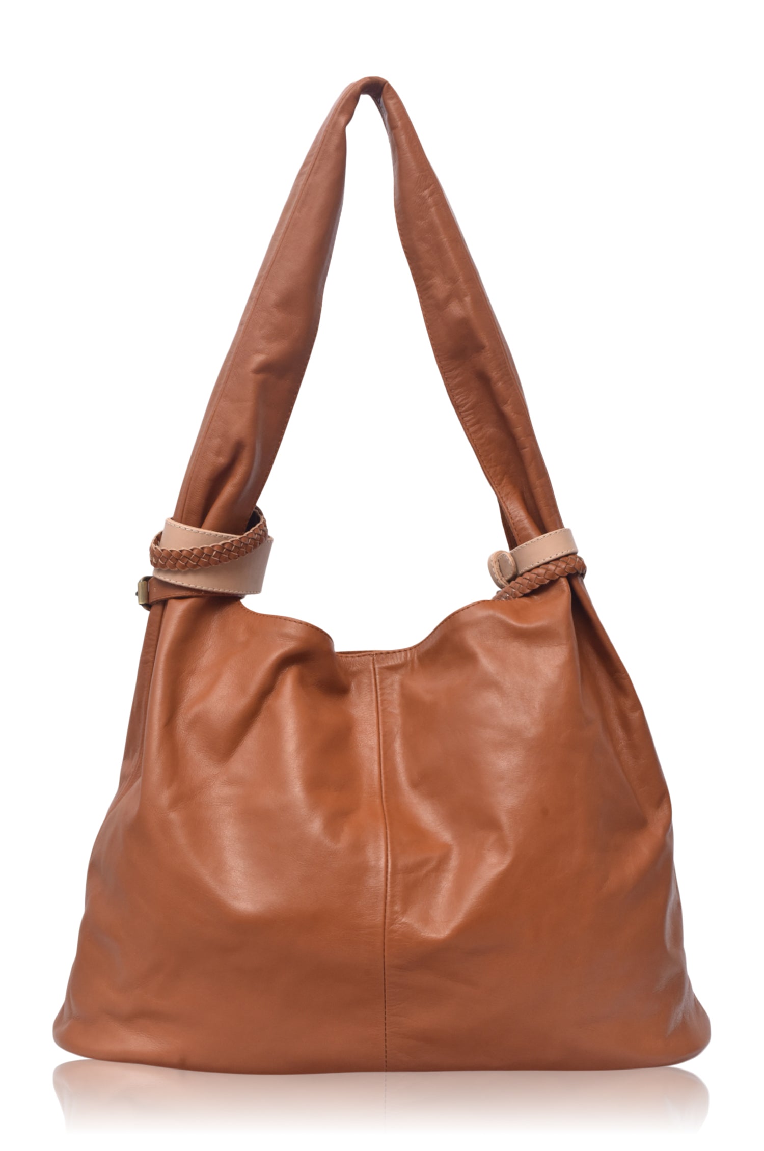 Serendipity Slouchy Leather Tote Bag-2