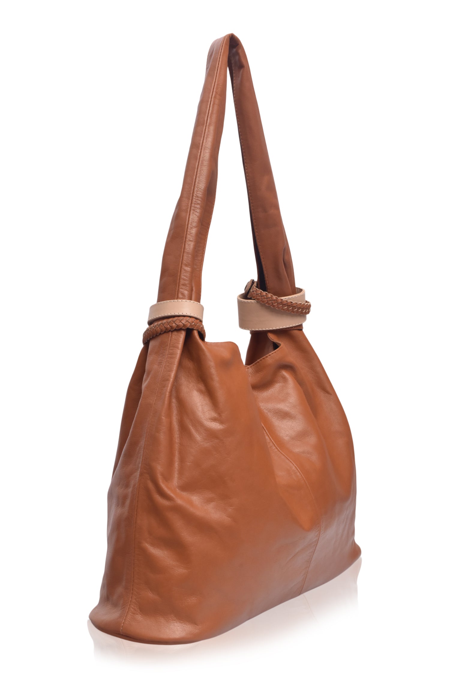 Serendipity Slouchy Leather Tote Bag-3