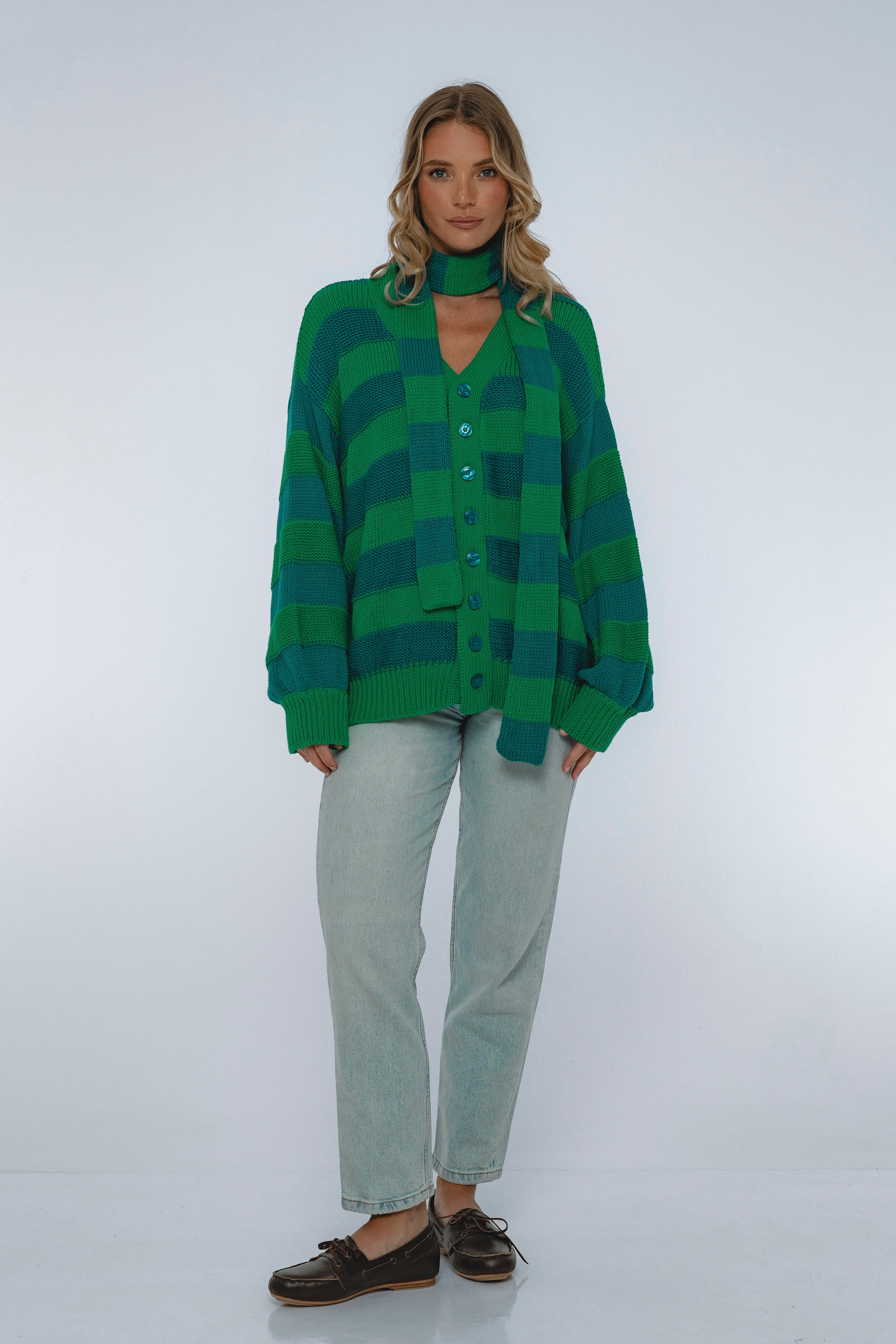 Soft Wind Oversized Button Down Cardigan