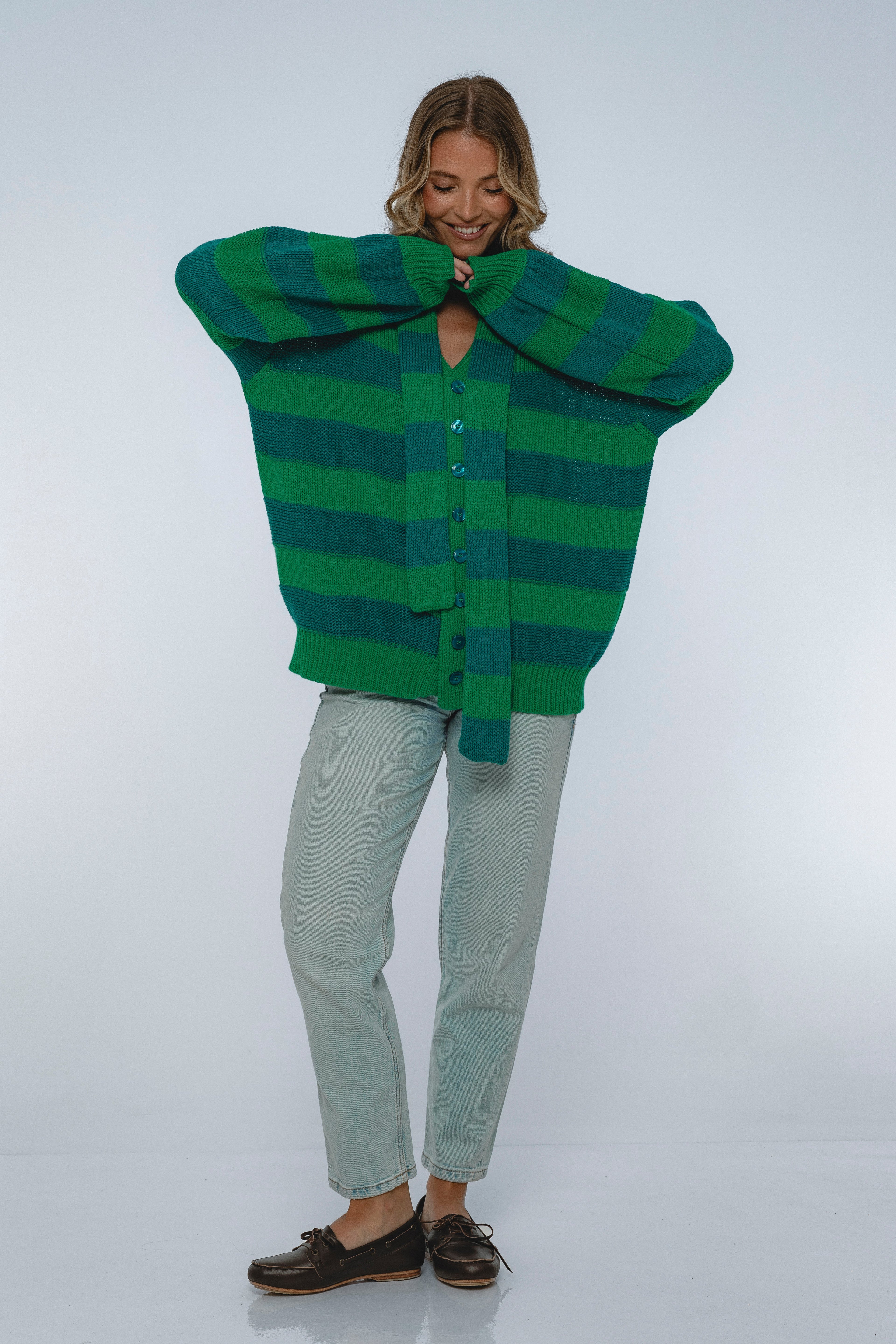 Soft Wind Oversized Button Down Cardigan