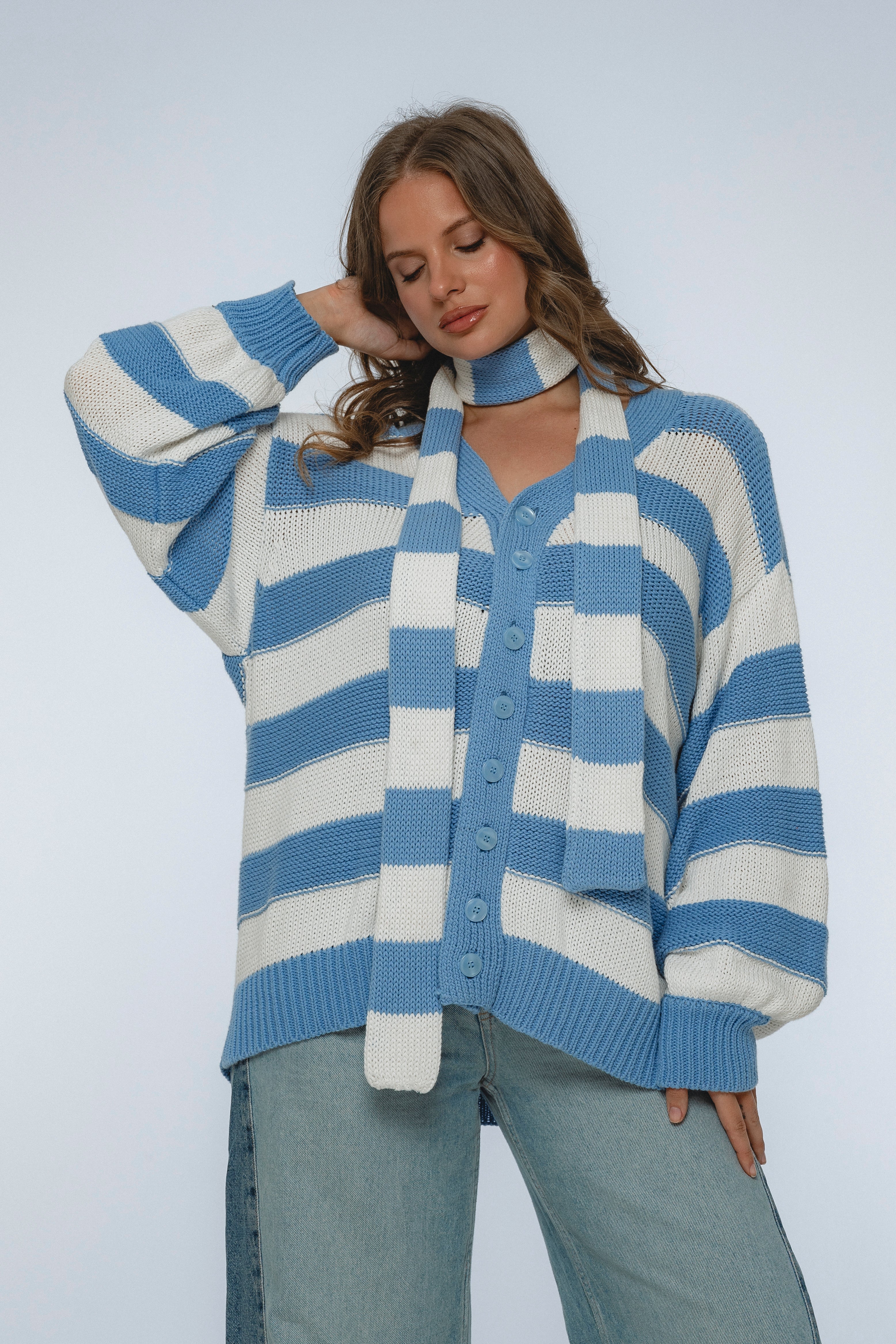 Soft Wind Oversized Button Down Cardigan