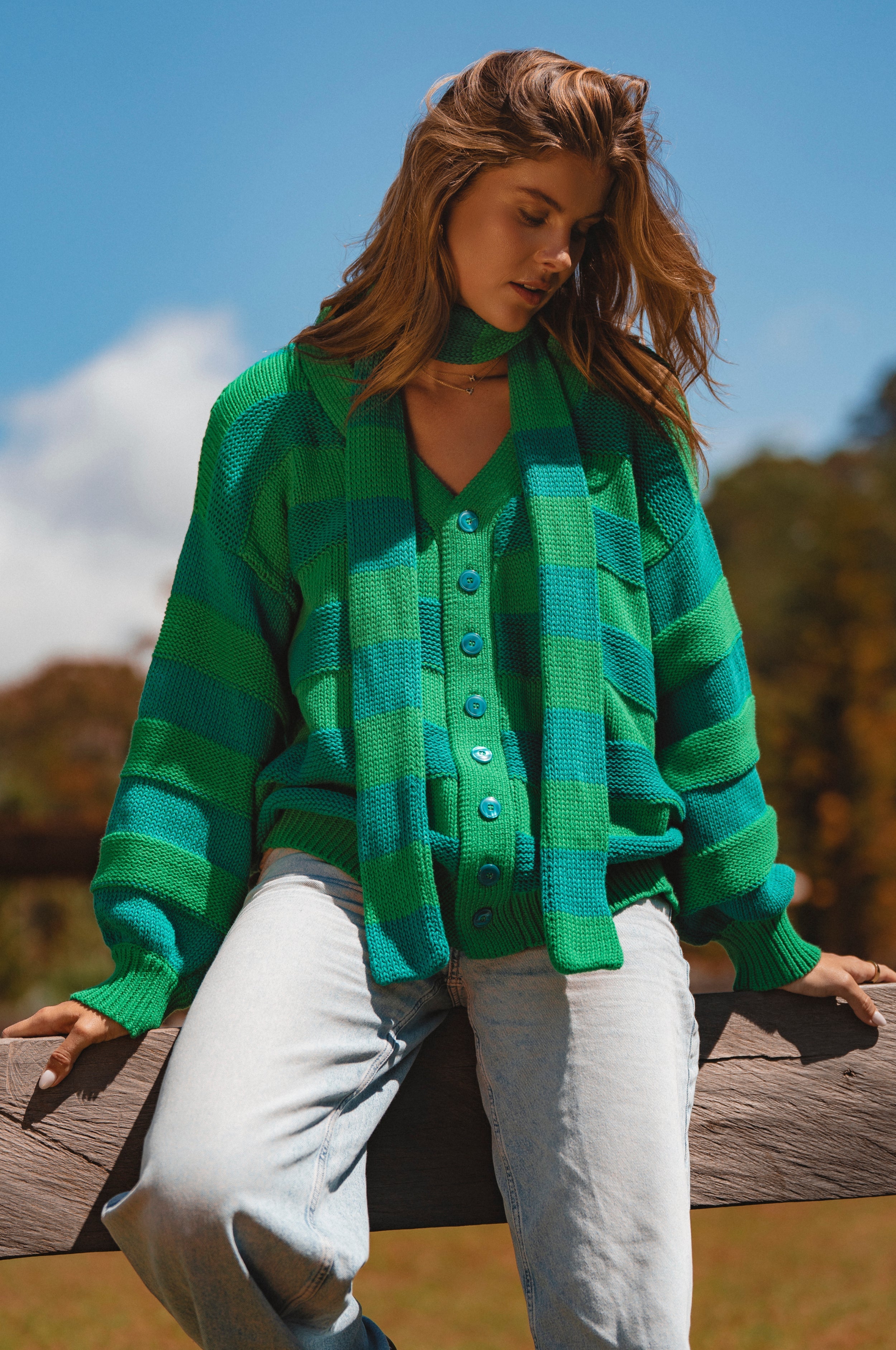 Soft Wind Oversized Button Down Cardigan