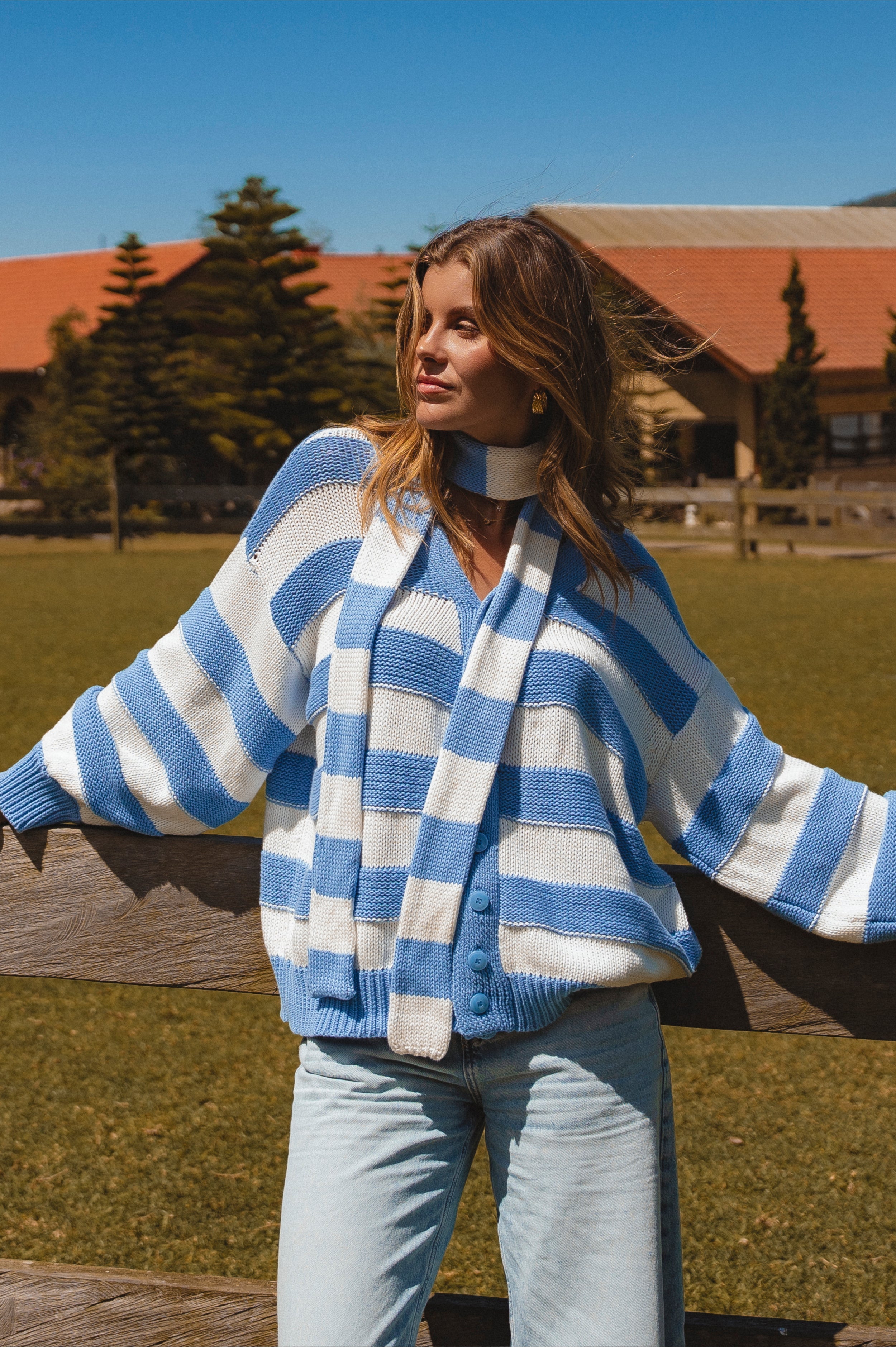 Soft Wind Oversized Button Down Cardigan