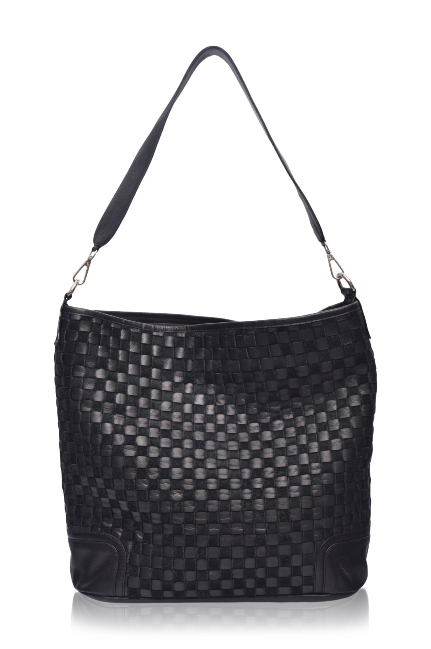 Soho Lane Woven Leather Shoulder Bag-5