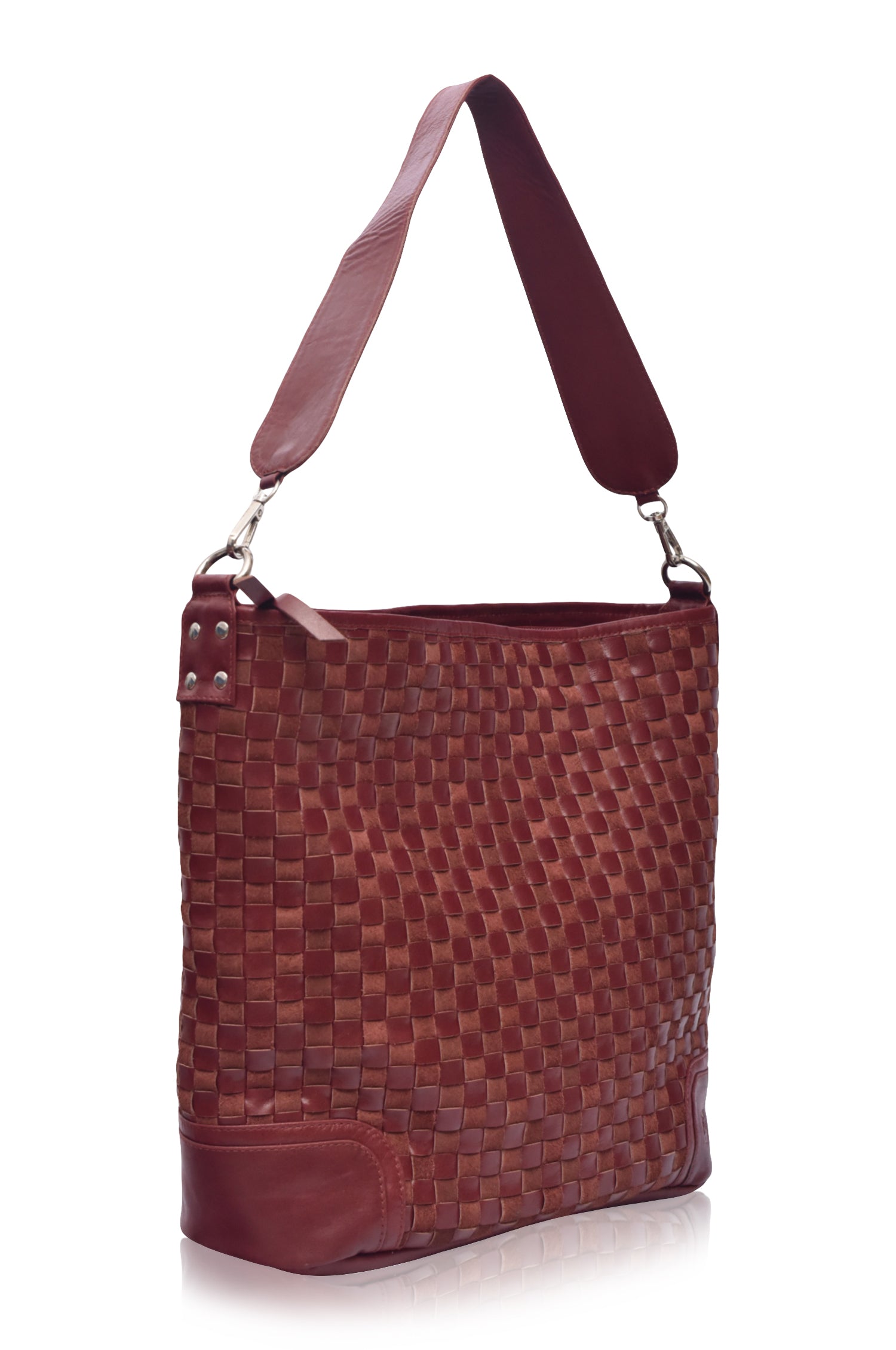 Soho Lane Woven Leather Shoulder Bag-3