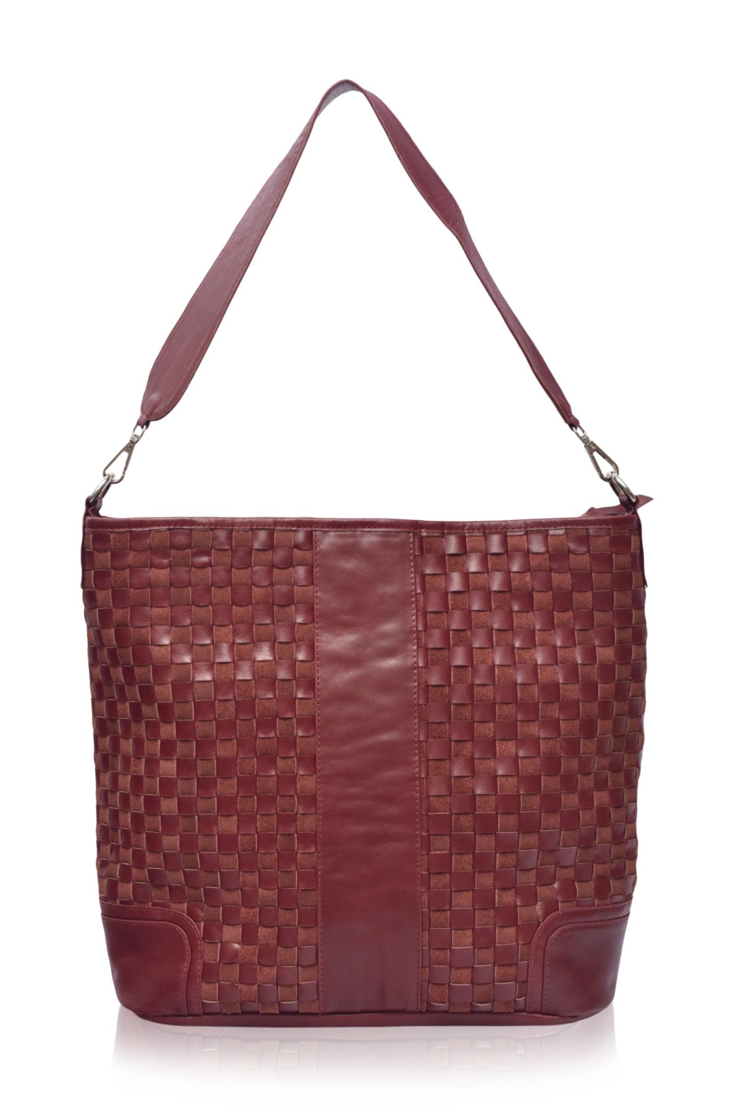 Soho Lane Woven Leather Shoulder Bag-2