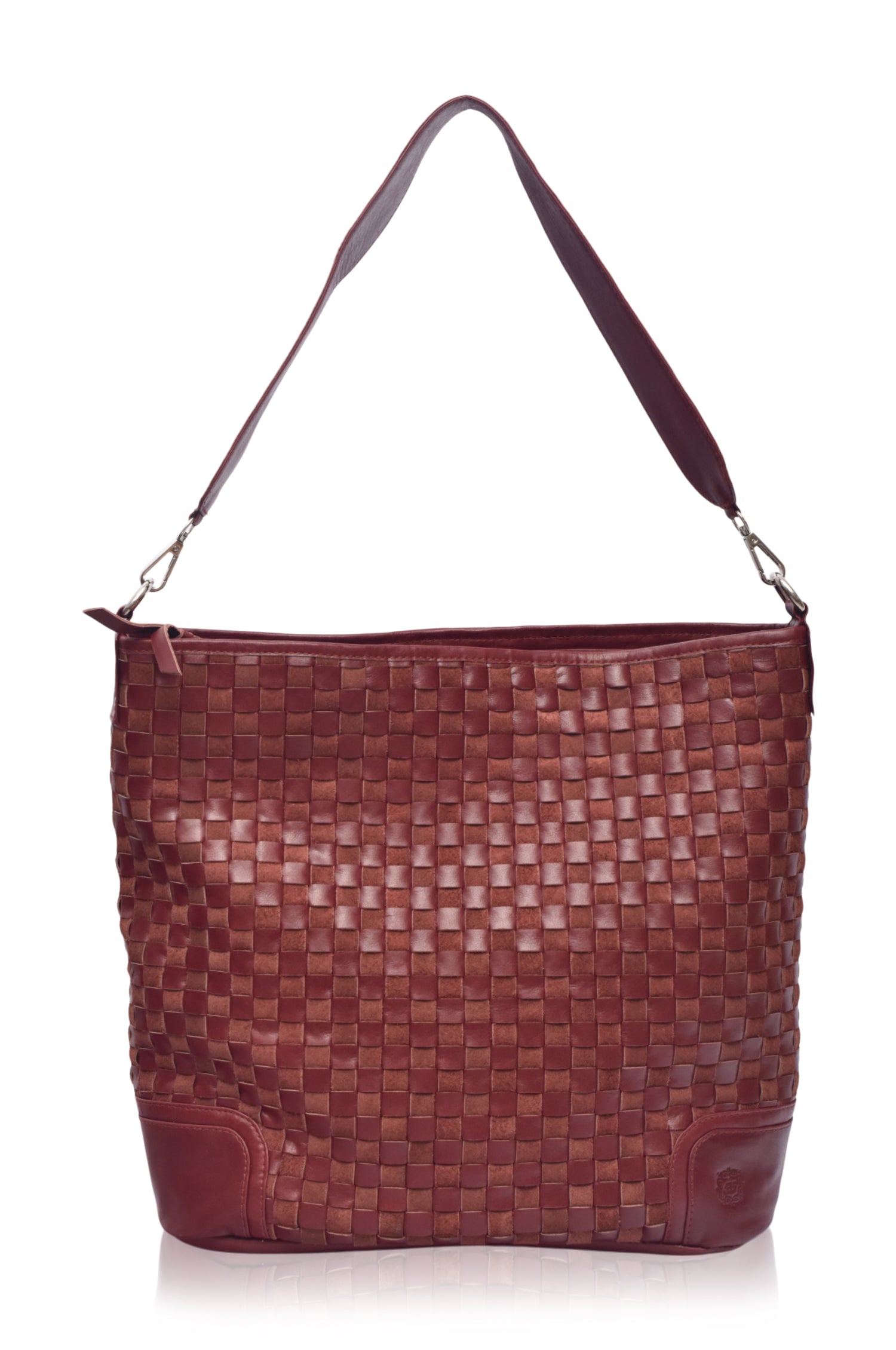 Soho Lane Woven Leather Shoulder Bag-6