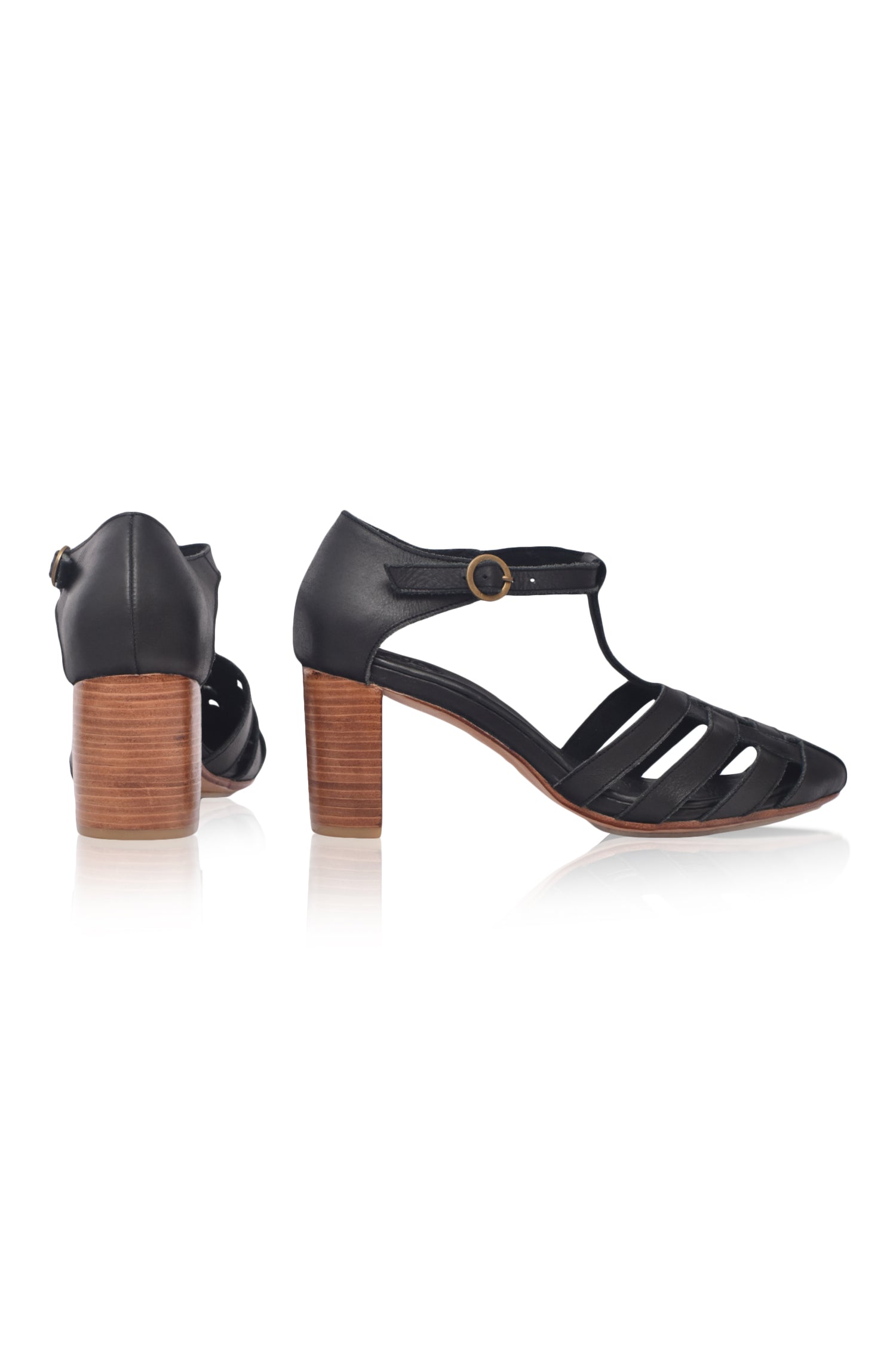 Sydney Woven Leather Heels-3