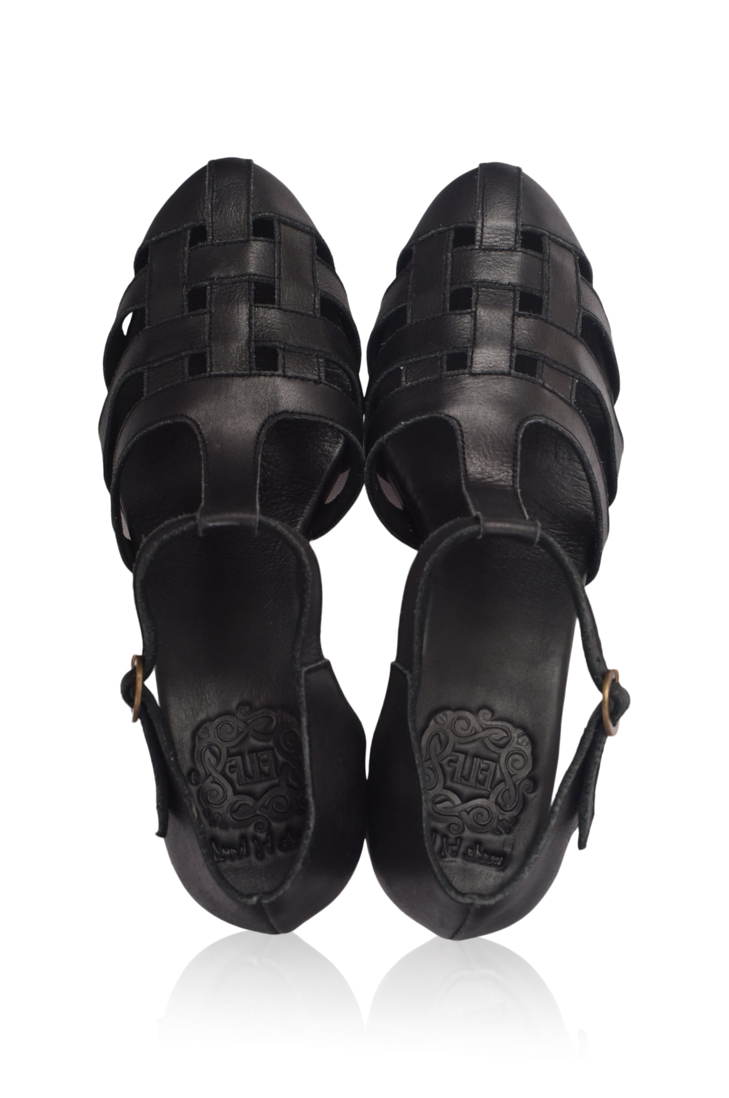 Sydney Woven Leather Heels-4