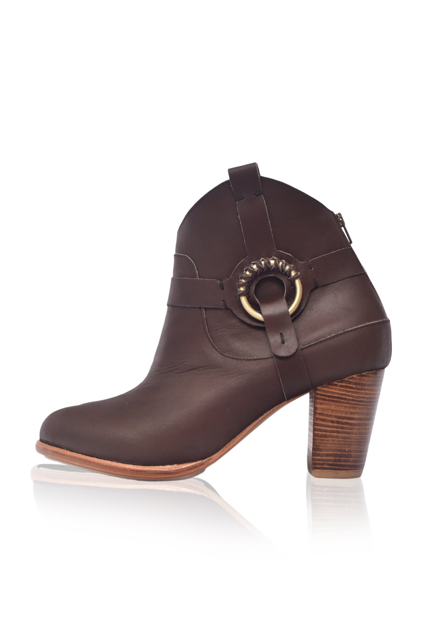 Totem Ankle Leather Booties-1