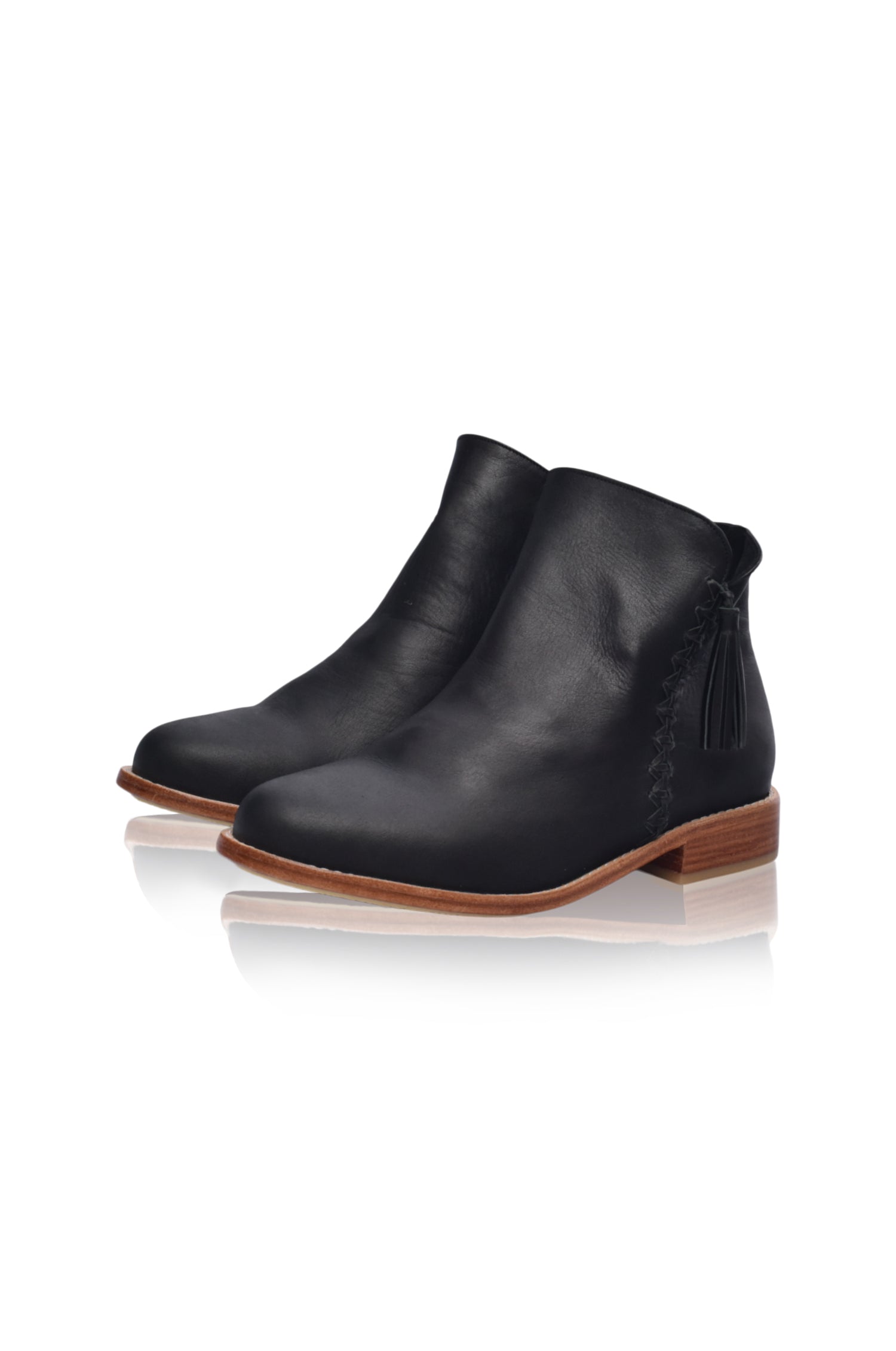 Treasure Leather Ankle Boots (Sz. 8.5)-2