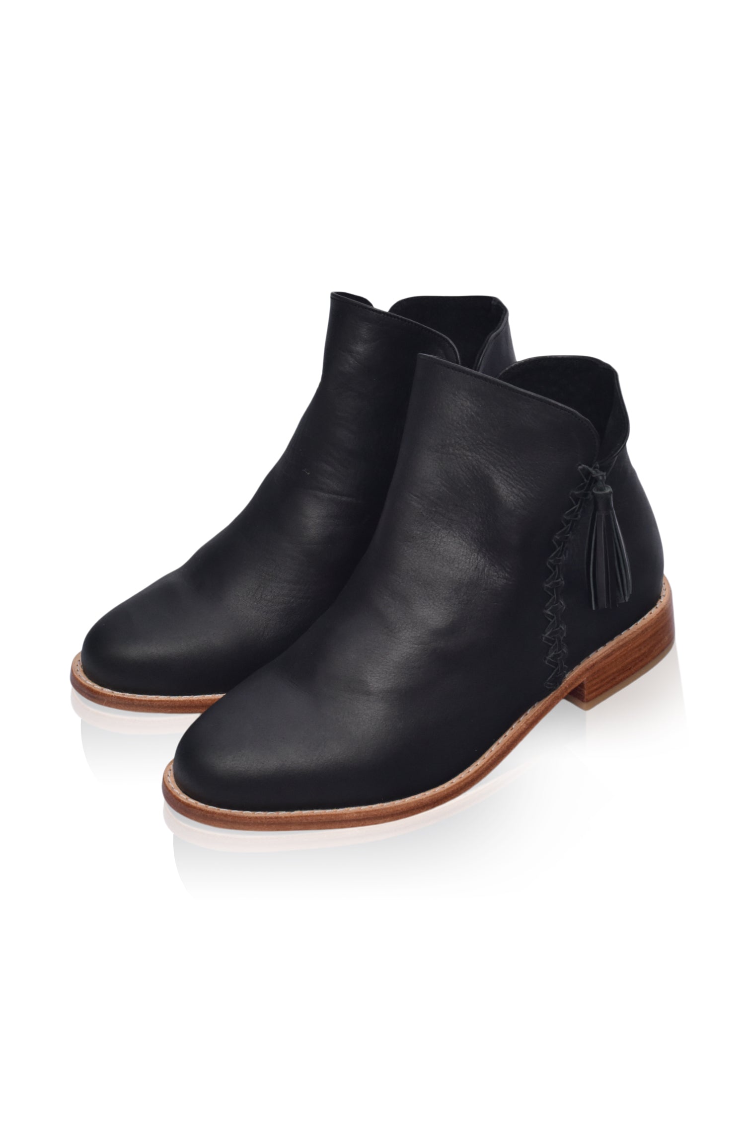 Treasure Leather Ankle Boots (Sz. 8.5)-3