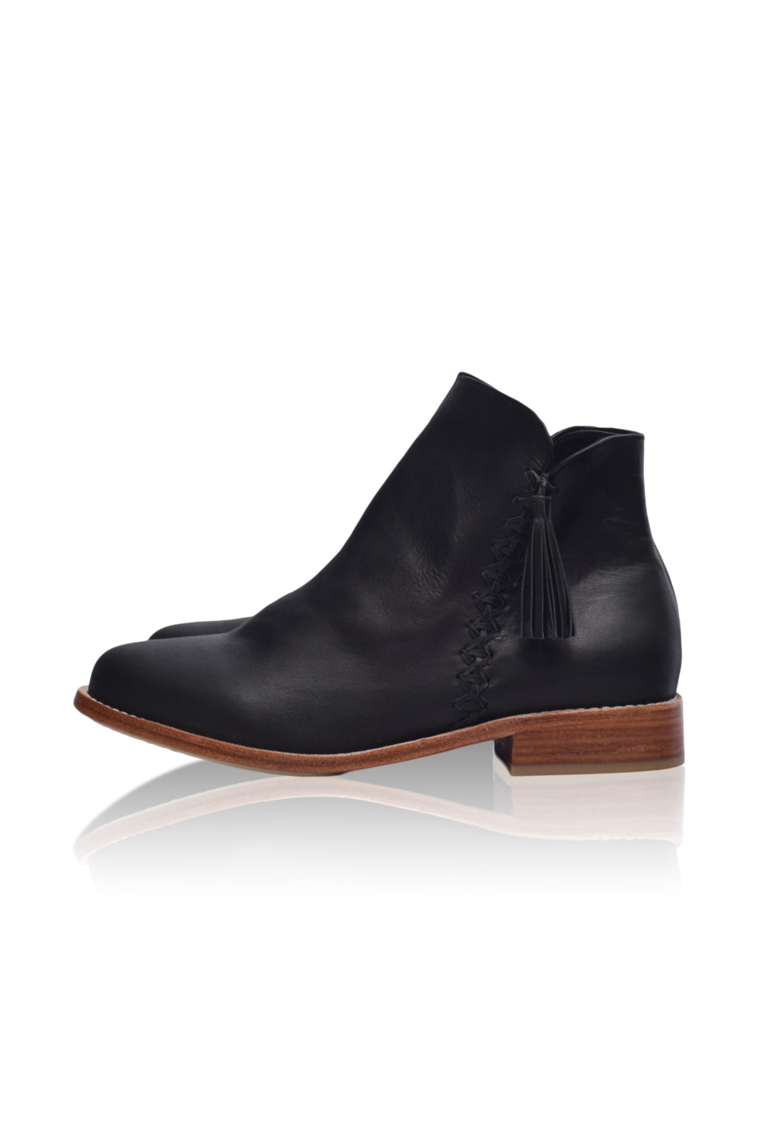 Treasure Leather Ankle Boots (Sz. 8.5)-1