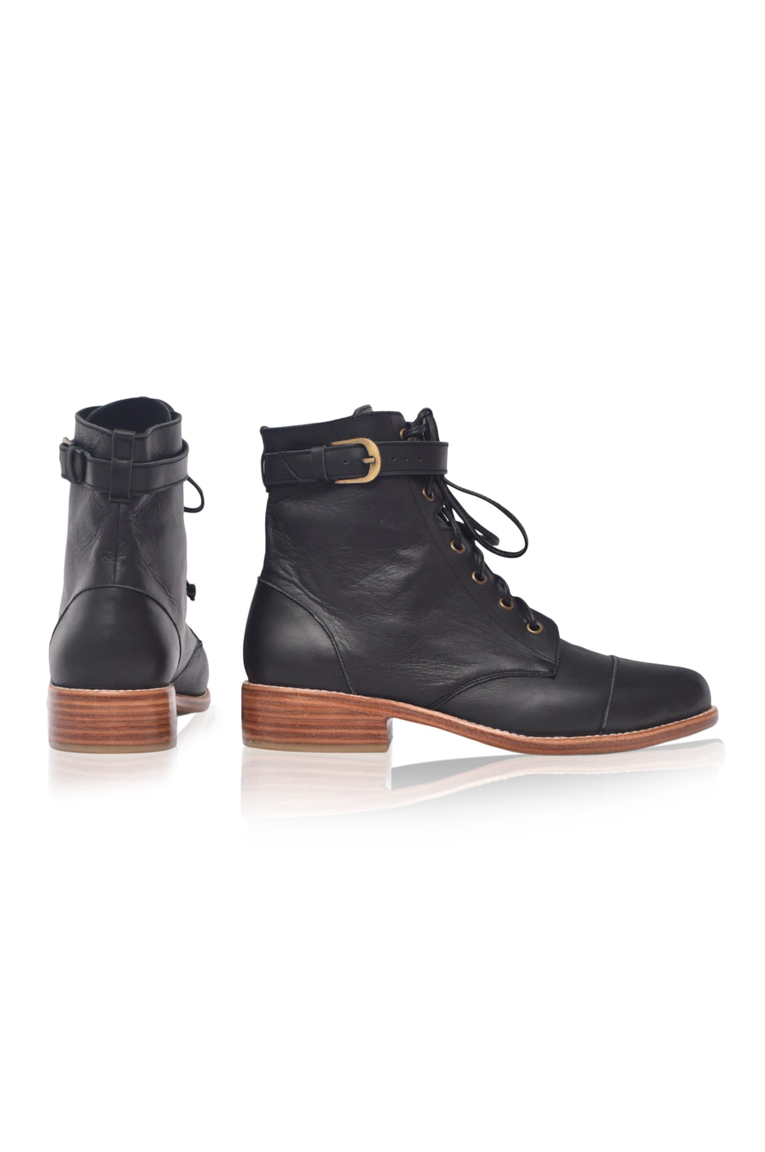Valley Dream Lace Up Leather Boots-3