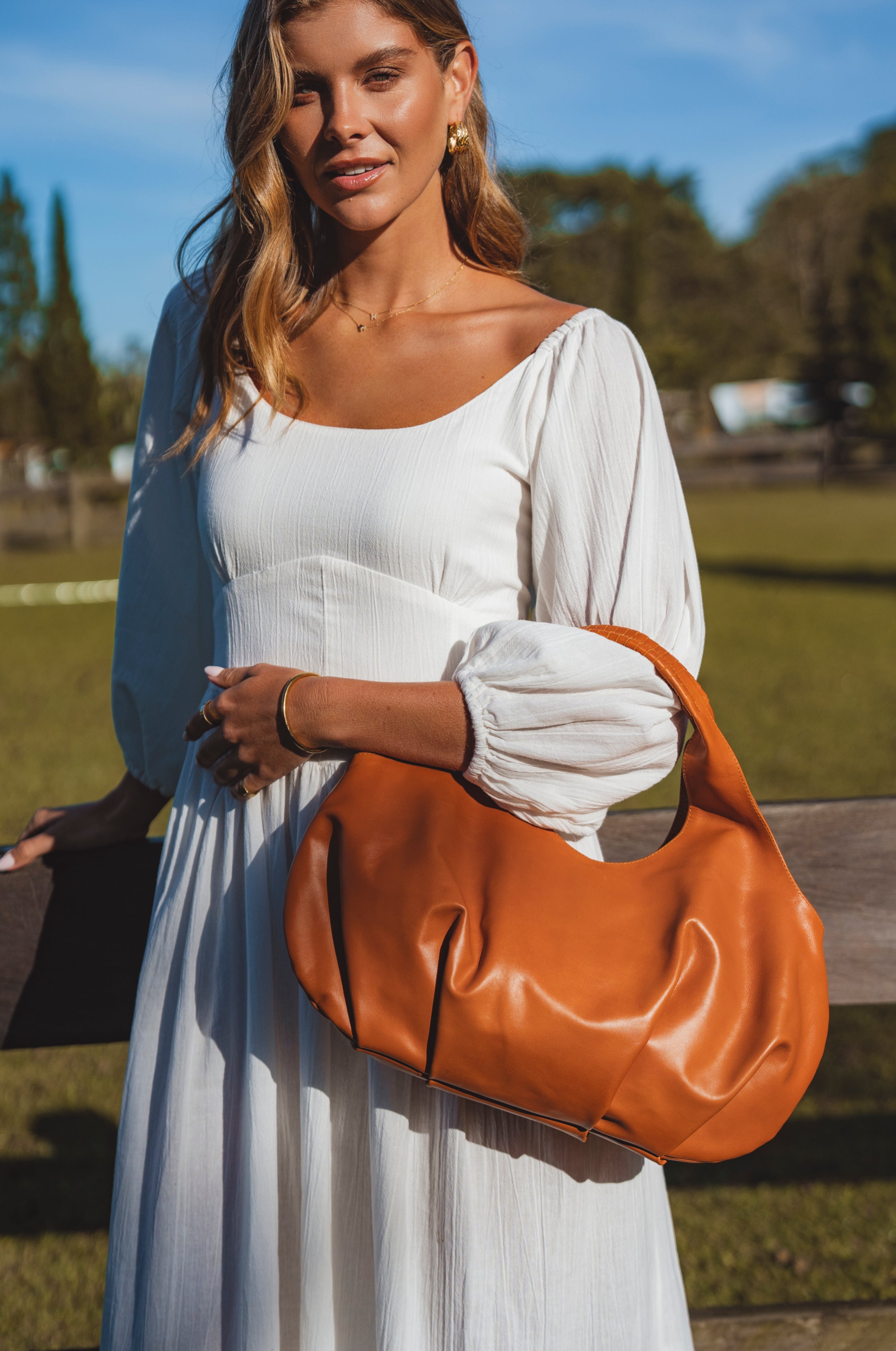 Velara Small Slouchy Leather Tote-4