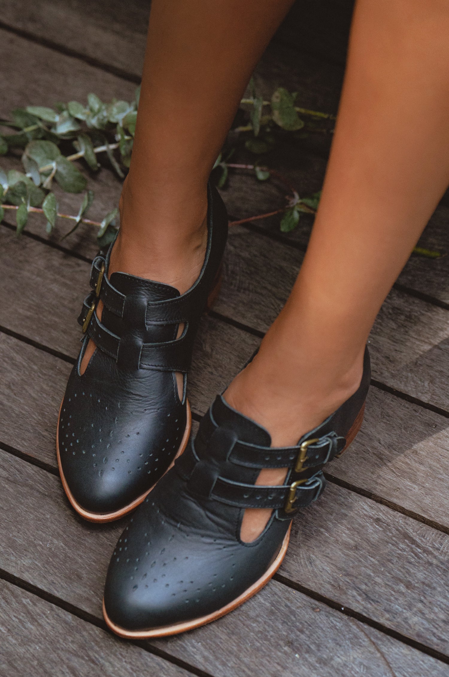 Vienna Low Ankle Leather Booties-0