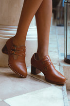 Vienna Low Ankle Leather Booties-0