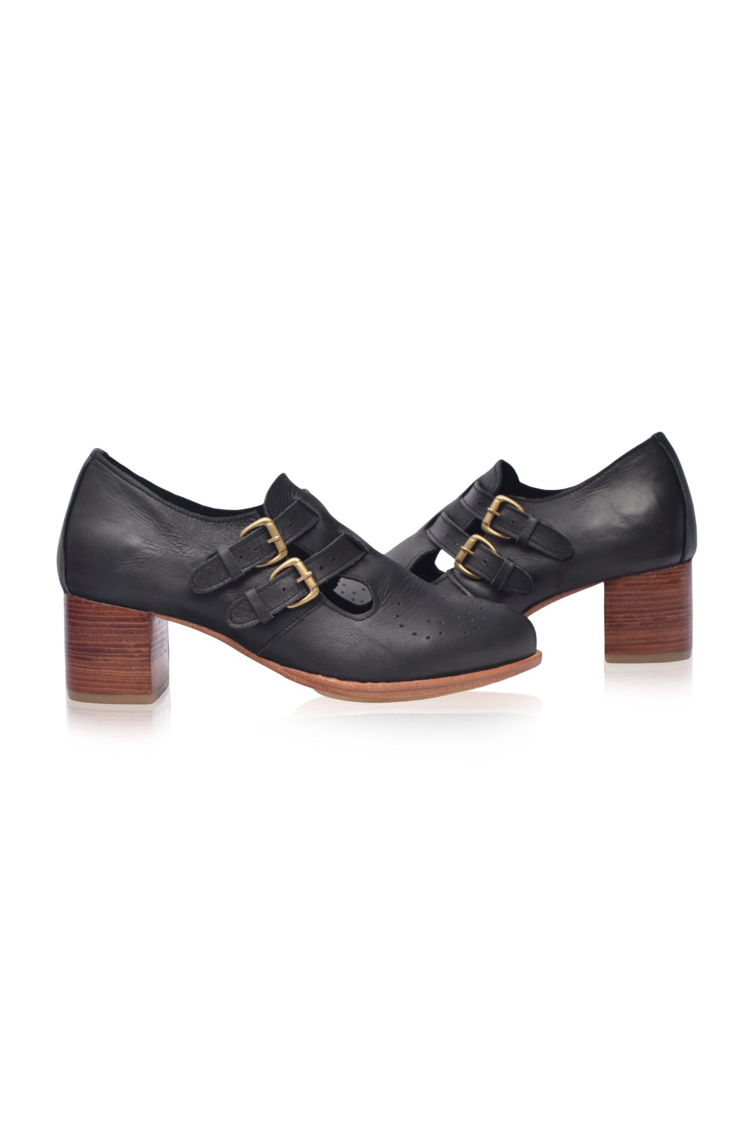 Vienna Low Ankle Leather Booties-4