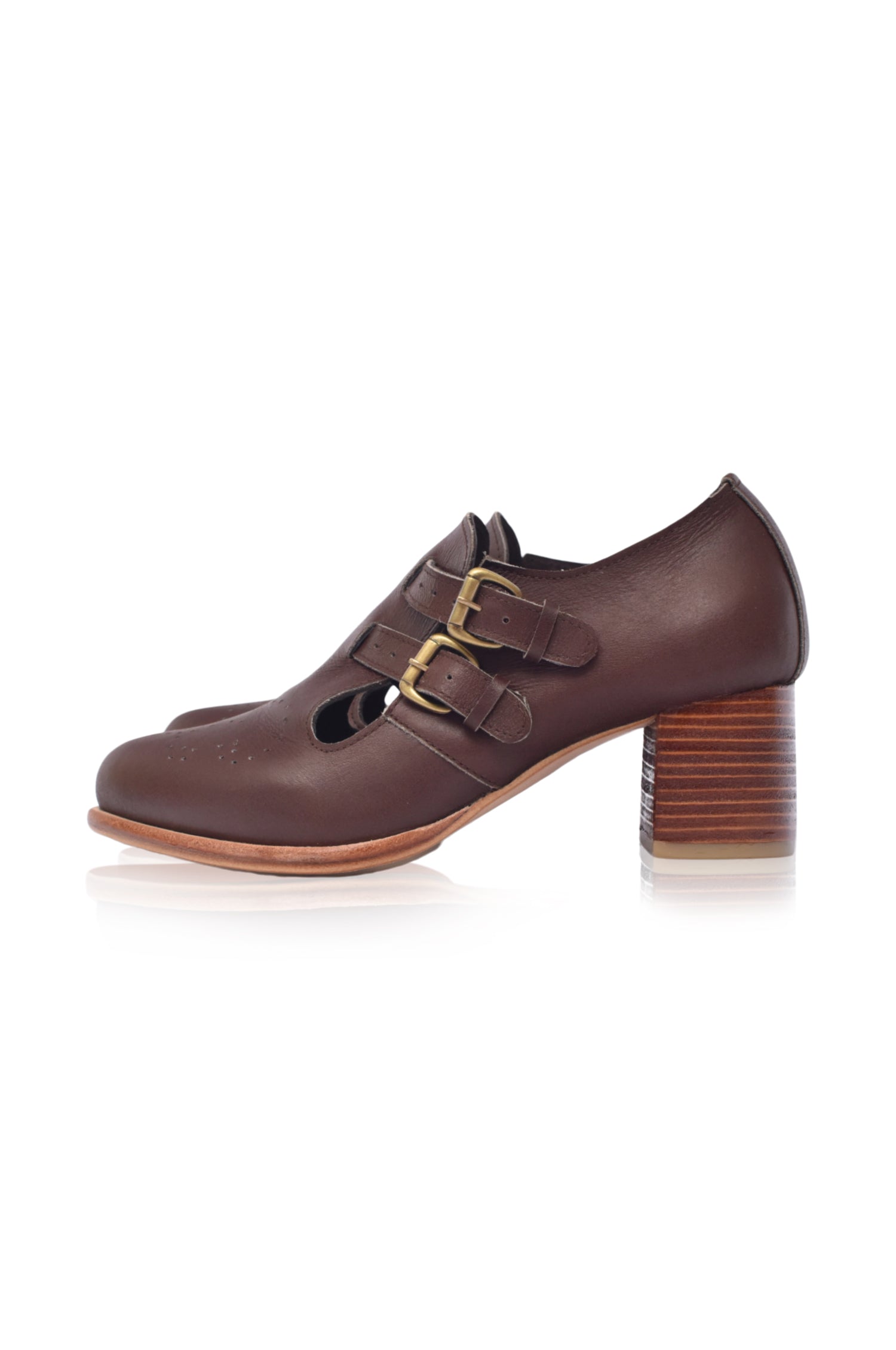 Vienna Low Ankle Leather Booties-5