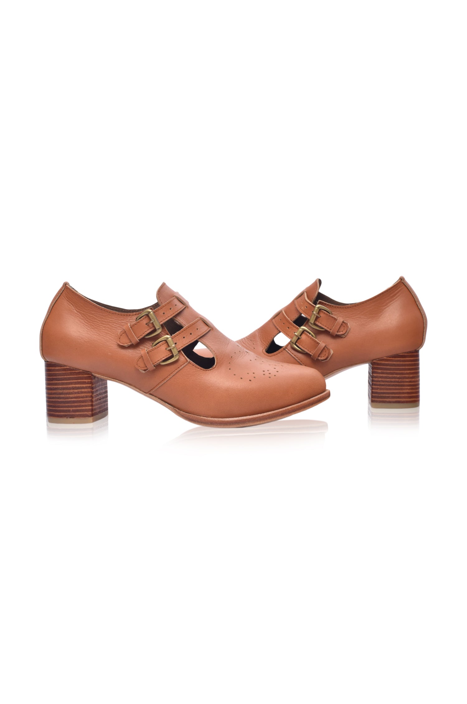 Vienna Low Ankle Leather Booties-3